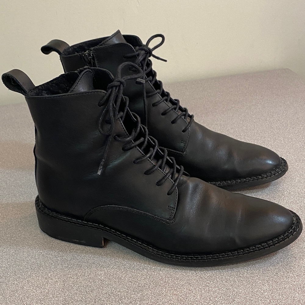Vince Women’s Cabria Leather Combat Boots